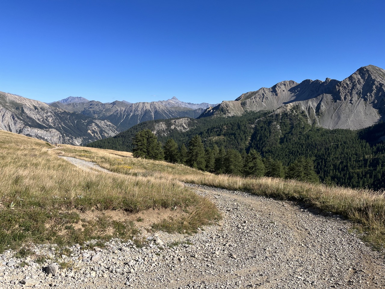 Alpen gravel - Achterkant van de Col du Granon